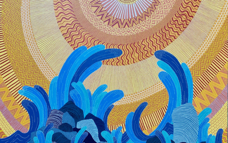 détails du tableau ciel dégagé, mer agitée de fabien trarieux pour image mise en avant sur publication article de blog