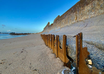 Photographie de textures naturelles - Plaques métalliques rouillées avec de l’eau qui en sort