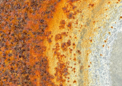 Photographies de textures naturelles - Rouille sur porte en fer