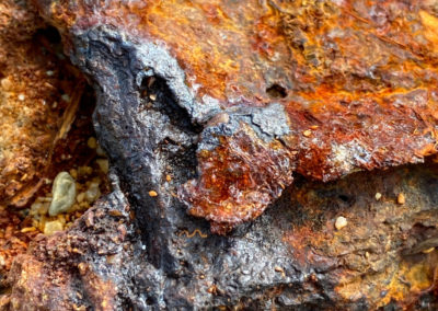 Photographies de textures naturelles - Rouille sur rocher