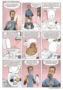Merci de pisser assis - Page BD - Fabien Trarieux - Mars 2024