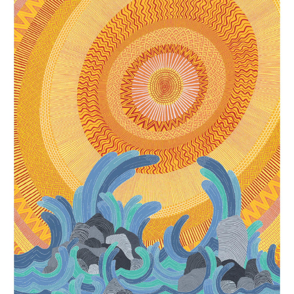 ciel dégagé, mer agitée (reproductions a3)